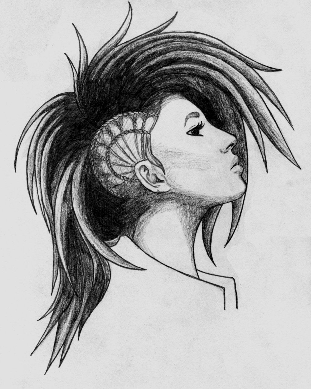 1024x1278 punk girl - Punk Girl Drawing