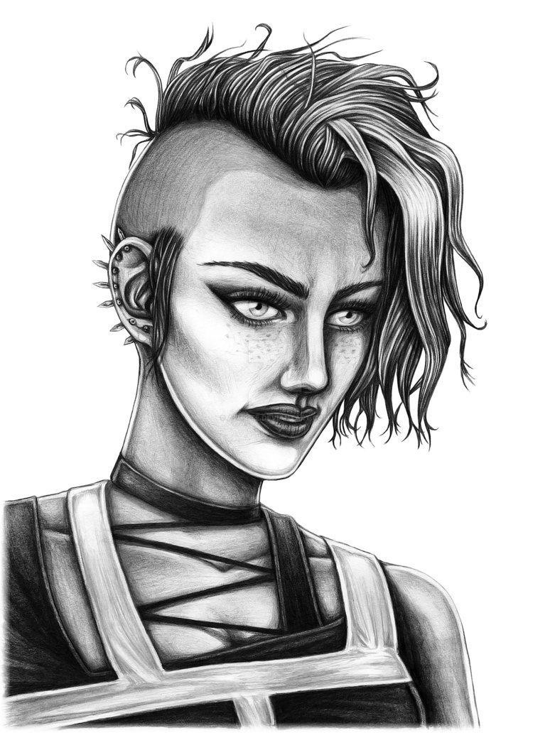 Punk Girl Drawing at Explore collection of Punk