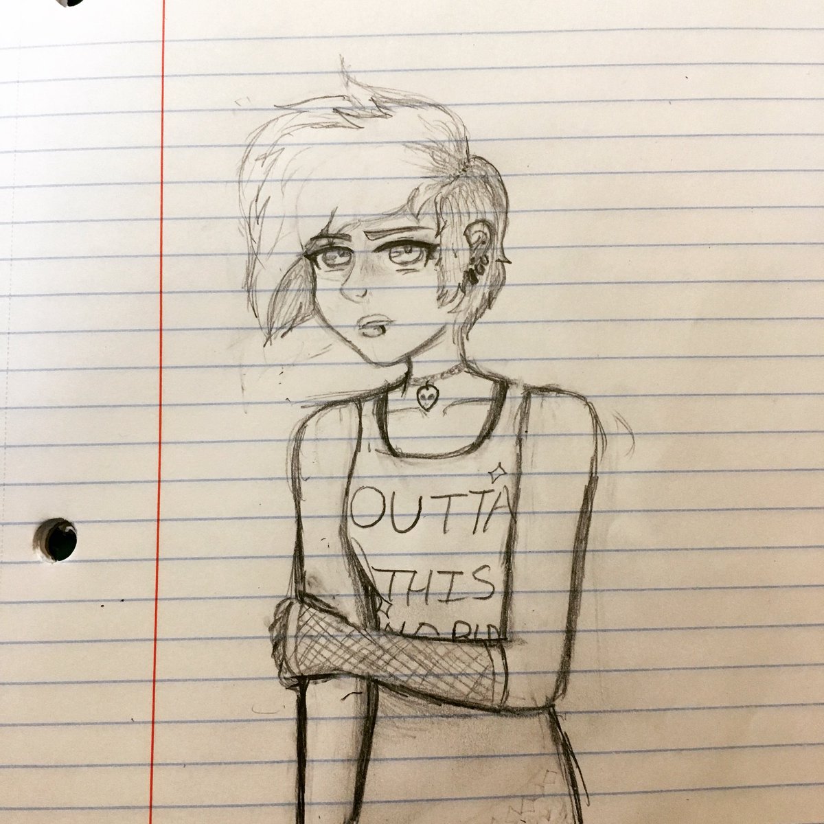 1200x1200 courtney castle on twitter punk girl drawing this world - Punk Girl Drawing