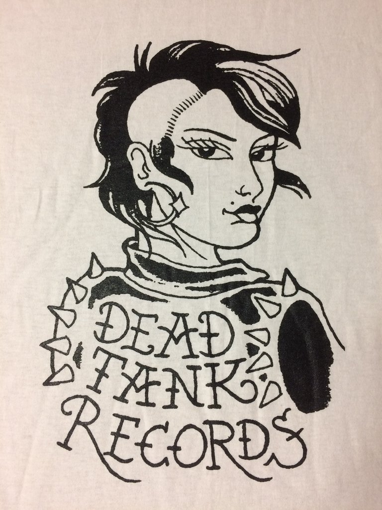 768x1024 dead tank records punk girl shirt - Punk Girl Drawing