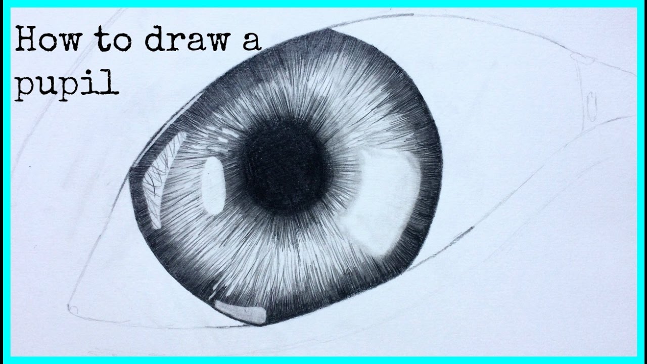 1280x720 How To Draw A Pupil - Pupil Drawing