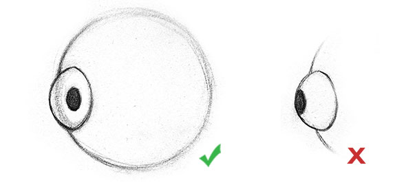 587x269 how to draw eyes structure proko - Pupil Drawing