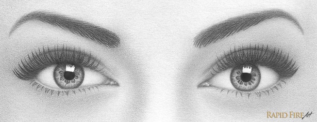 653x252 how to draw a pair of realistic eyes rapidfireart - Pupil Drawing