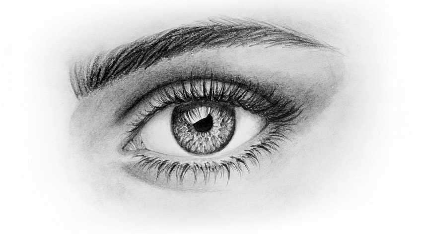 850x472 How To Draw A Realistic Eye - Pupil Drawing