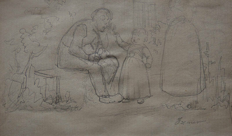 800x470 Julius Exner, Drawing Pupil Of C W Eckersberg The Child - Pupil Drawing