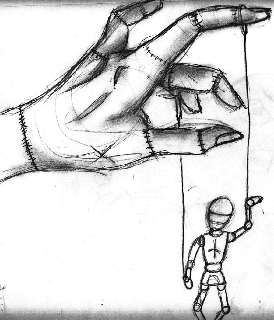 900x1052 Puppet Master Golden Major Arcana - Puppet Drawing