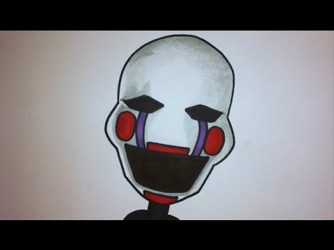 480x360 how to draw marionette from five nights at freddy's step - Puppet Fnaf Drawing