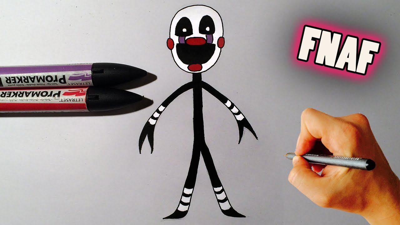 1280x720 how to draw adventure marionette - Puppet Fnaf Drawing