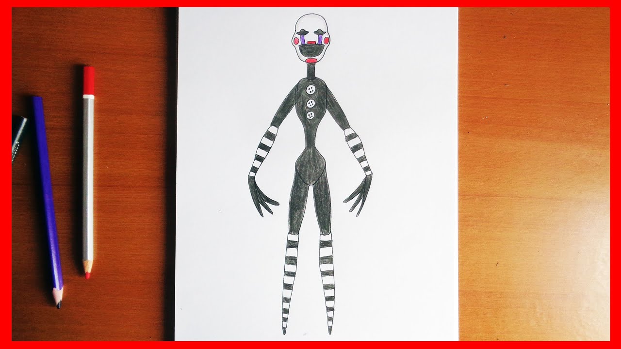 1280x720 How To Draw The Puppet Five Nights - Puppet Fnaf Drawing