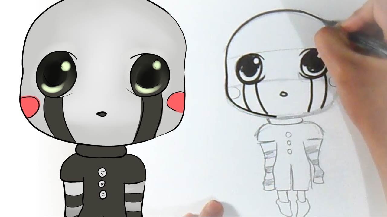 1280x720 Dibujar A Puppet Chibi - Puppet Fnaf Drawing