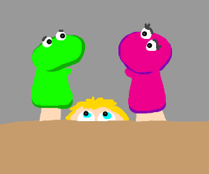 300x250 puppet show drawing - Puppet Show Drawing