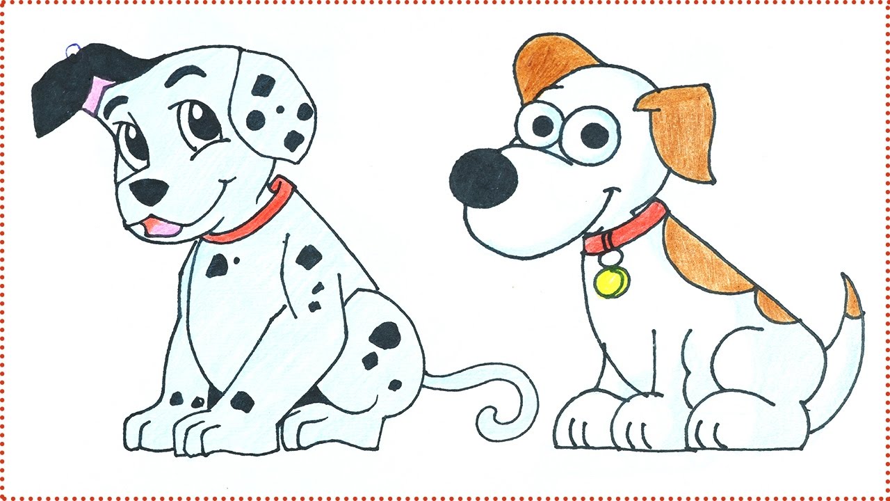 1280x720 puppy dog drawing easy dog drawings for kids - Puppy Dog Drawing