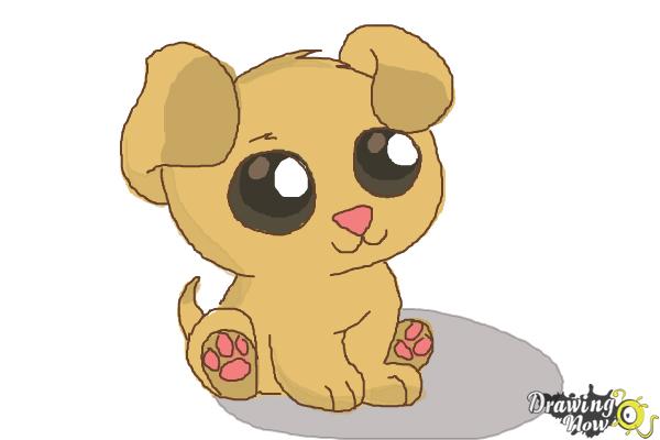 600x400 How To Draw A Chibi Puppy - Puppy Drawing