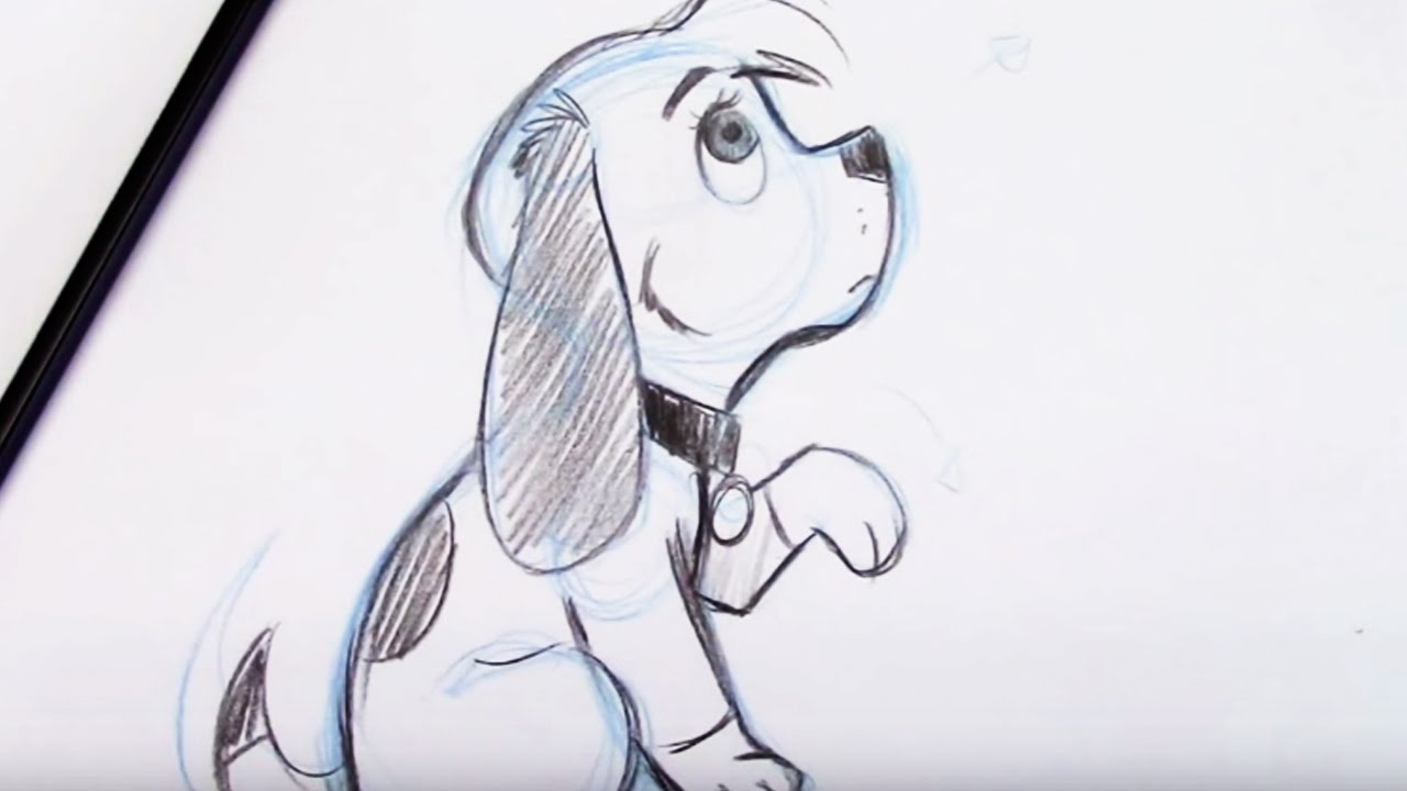 1280x720 How To Draw A Puppy - Puppy Drawing