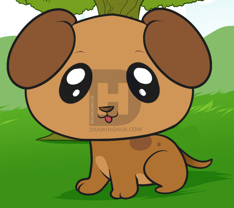 766x681 How To Draw A Puppy For Kids, Step - Puppy Drawing For Kids
