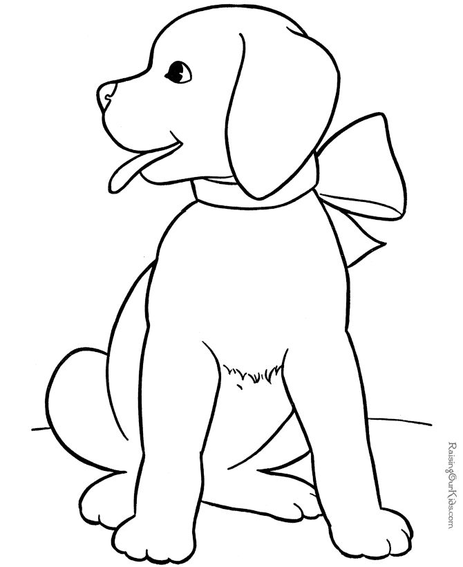 670x820 Animal Drawings For Kids To Color Puppy Animal Coloring Sheet My - Puppy Drawing For Kids