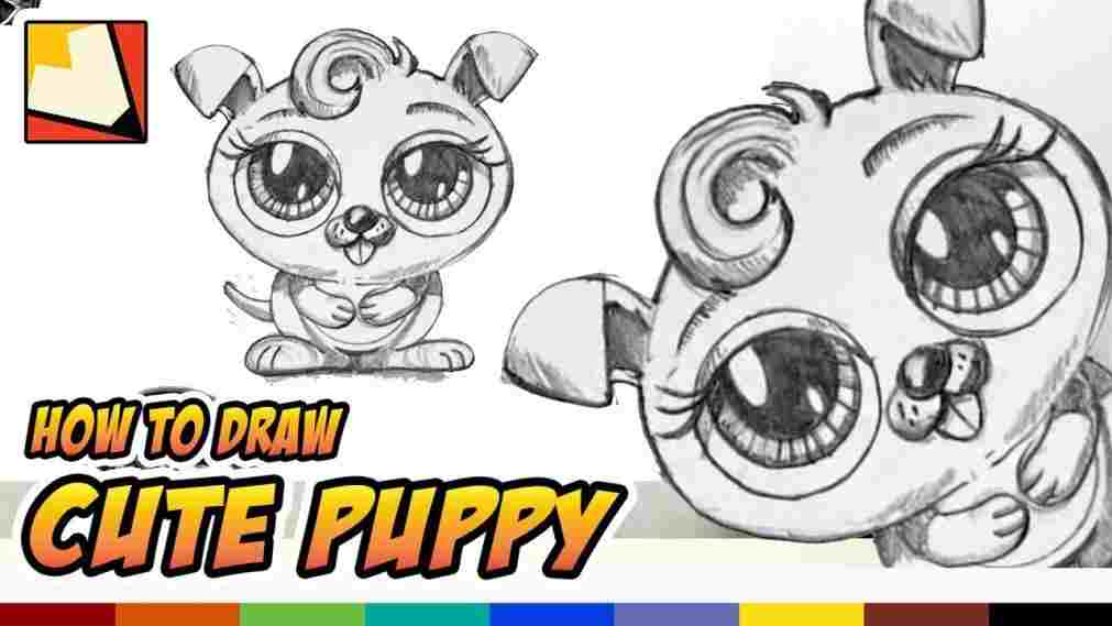 1011x569 Cute Puppy Drawings For Kids - Puppy Drawing For Kids