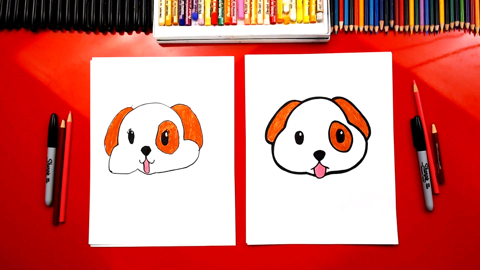 1920x1080 How To Draw The Puppy Emoji - Puppy Drawing Images