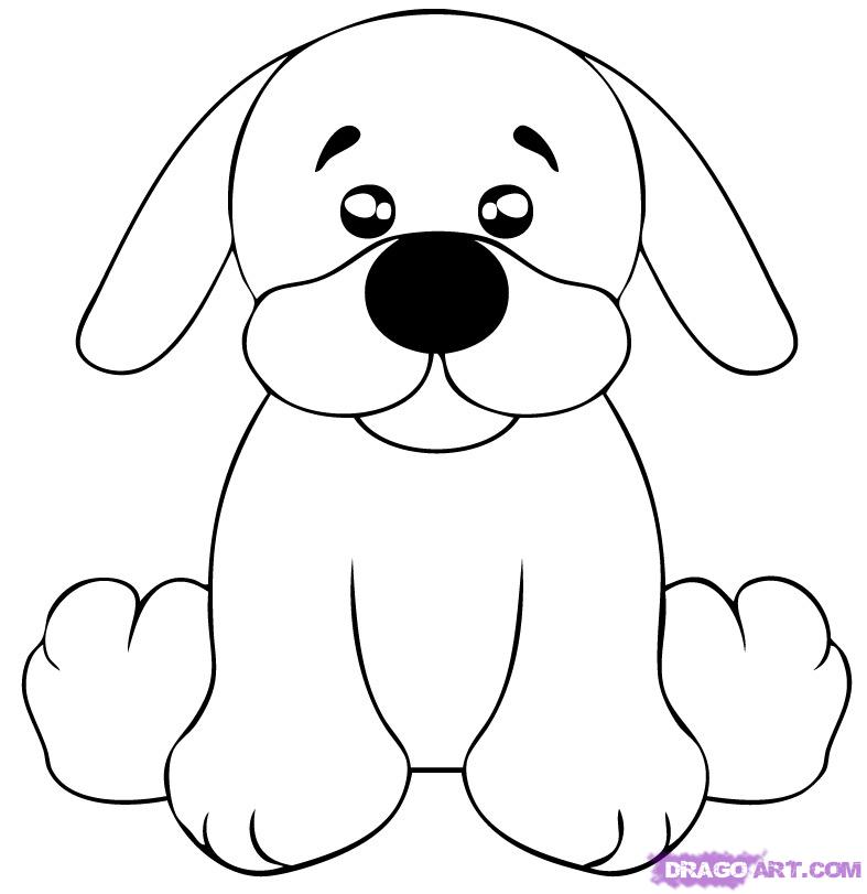 787x811 How To Draw A Puppy, Step - Puppy Drawing Step By Step