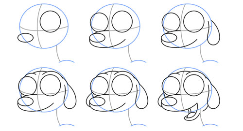 500x271 How To Draw A Cute Puppy - Puppy Drawing Step By Step