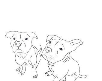 340x270 Pet Line Drawing Etsy - Puppy Line Drawing