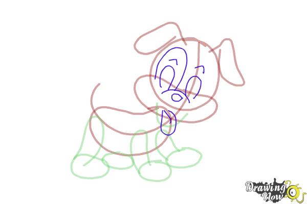600x400 How To Draw A Cartoon Puppy - Puppy Step By Step Drawing