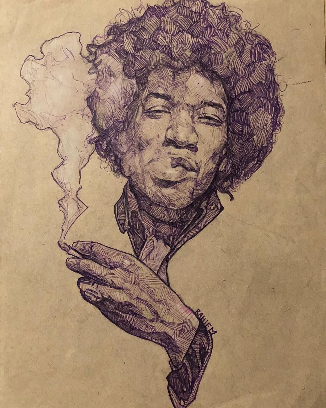 1080x1350 Jimi Ink Drawing Available For Purchase Dm Or Email Me - Purchase Drawing