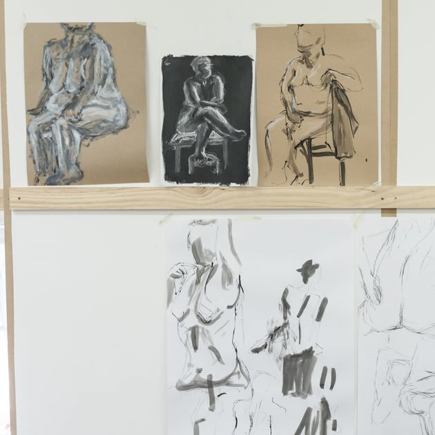 630x630 Life Drawing - Purchase Drawing