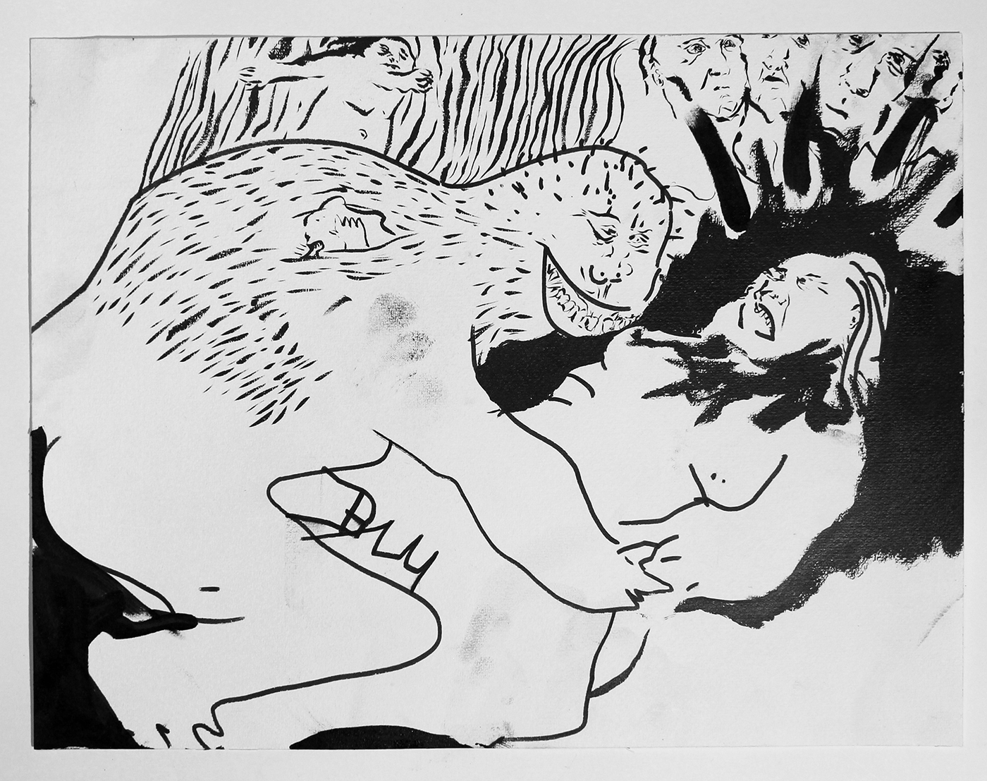 1400x1107 Morality In Black And White On The One Thousand Drawing Pension Plan - Purchase Drawing