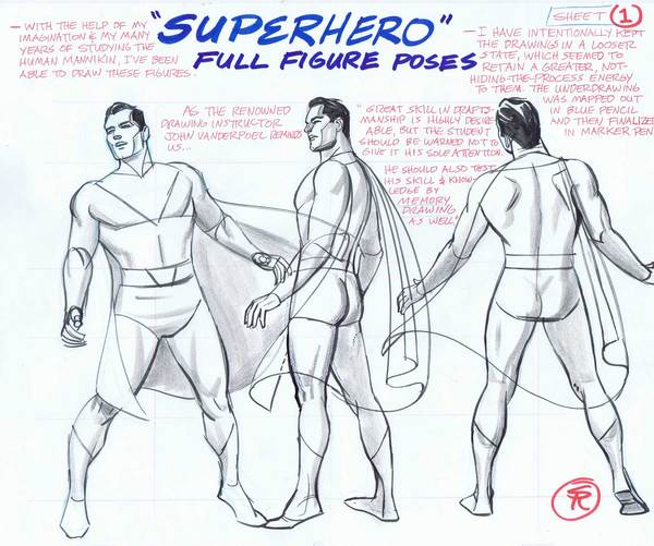 600x501 New Superhero Drawing Poses Now Available For Purchase Steve - Purchase Drawing