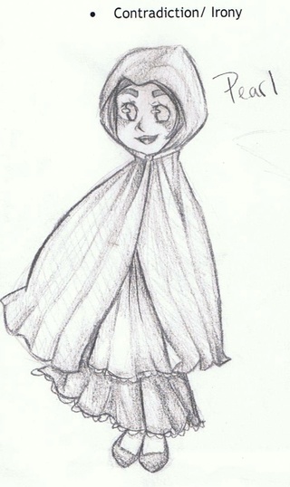 320x538 This Is Pearl From 'the Scarlet Letter', What Do Cherubic - Puritan Drawing
