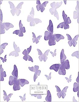 260x336 sketchbook purple butterfly cover - Purple Butterfly Drawing