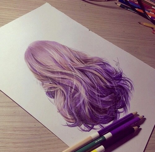 500x491 Image About Girl In Drawings - Purple Drawings