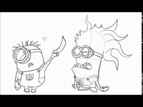 480x360 how to draw stuart the minion and evil minion - Purple Minion Drawing