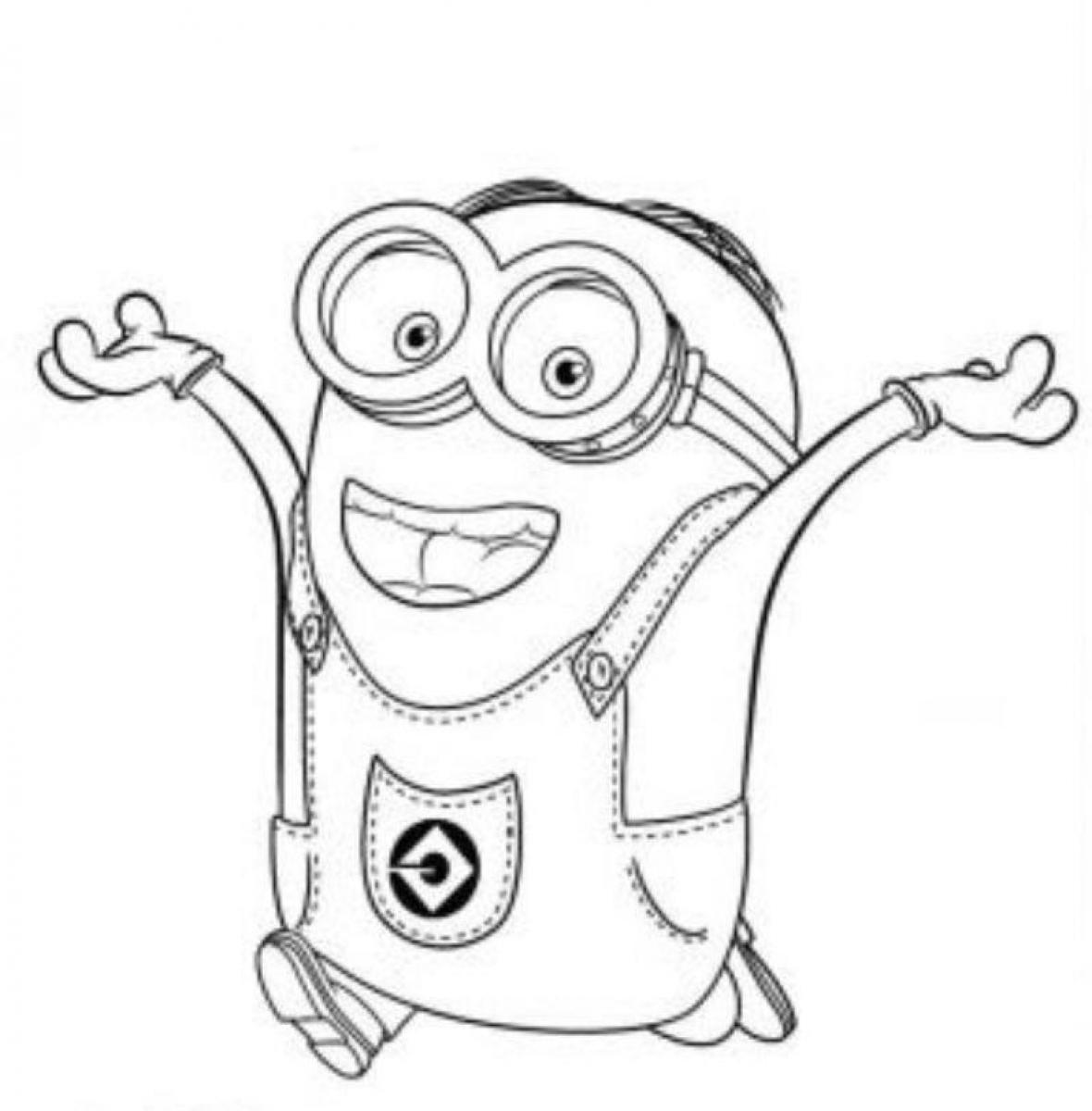 1180x1200 Purple Minion Coloring Pages Minions Drawing At Getdrawings Com - Purple Minion Drawing