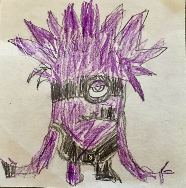 640x647 Purple Minion Images, Pictures And Stock Photos - Purple Minion Drawing