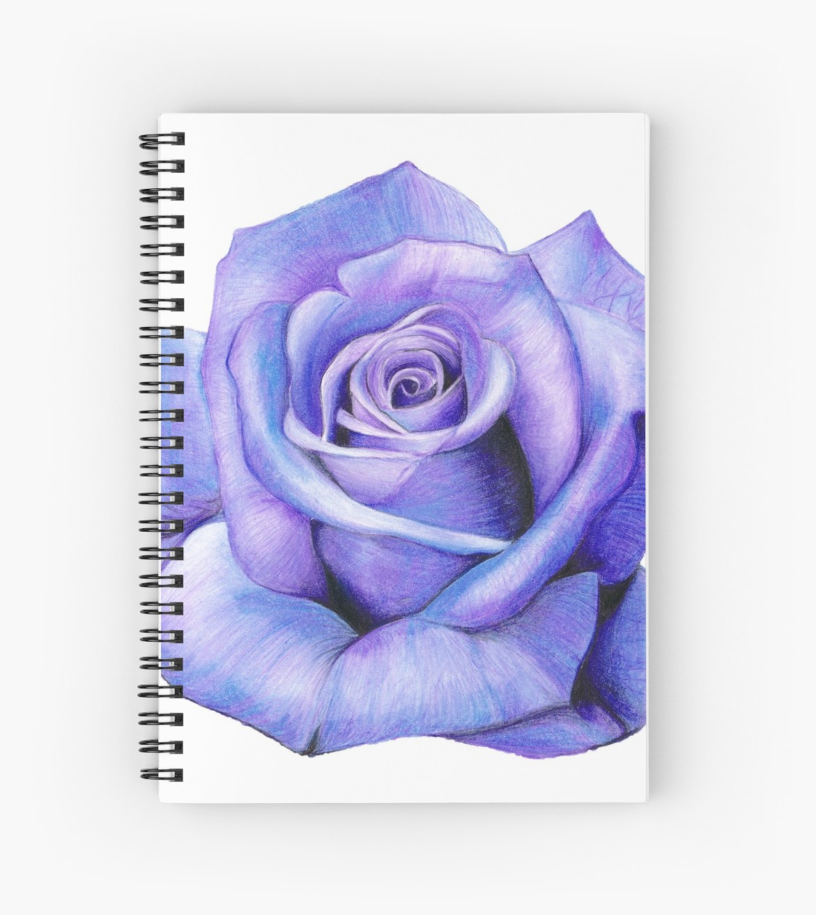 1171x1313 purple rose drawing spiral notebooks - Purple Rose Drawing