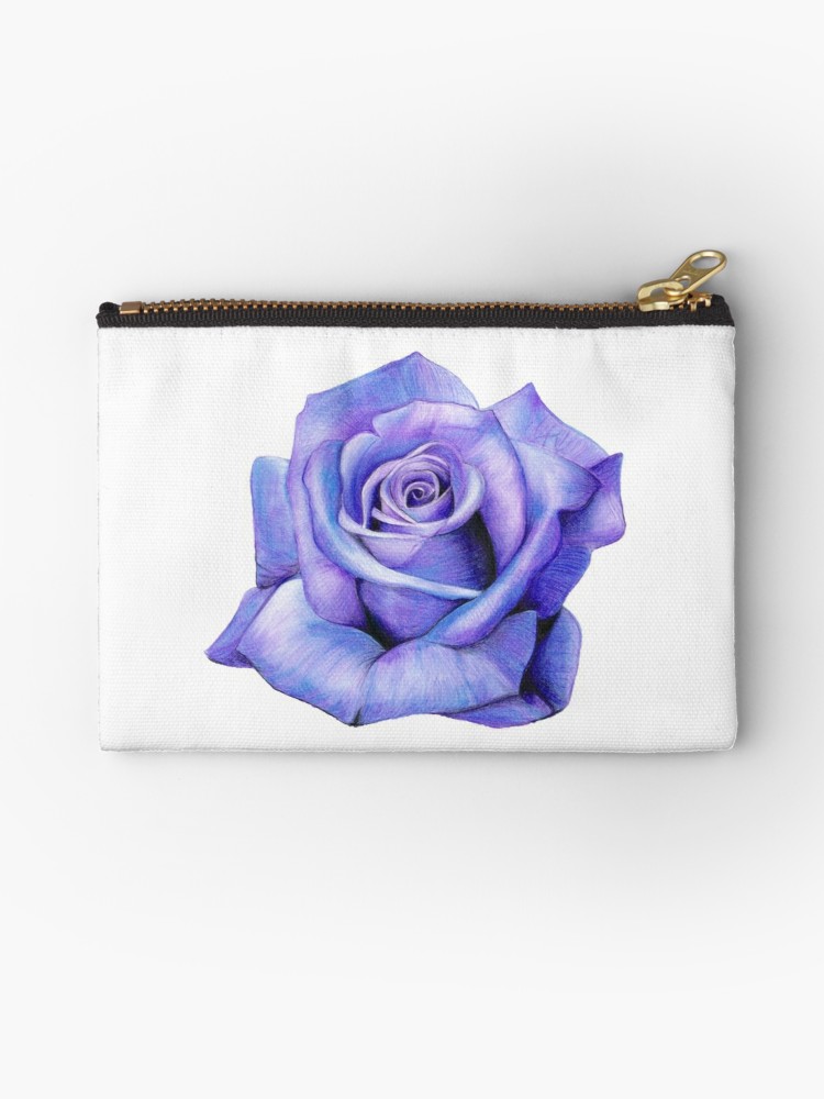 750x1000 Purple Rose Drawing Studio Pouches - Purple Rose Drawing