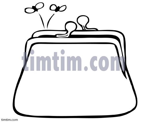 511x424 free drawing of a purse empty bw from the category business - Purse Drawing