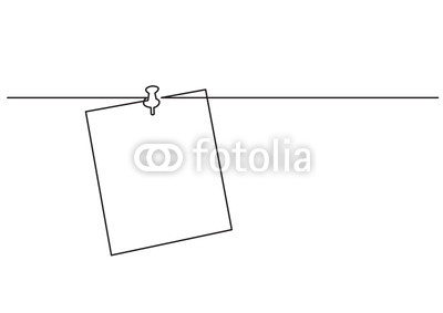 400x283 one line drawing of isolated vector object - Push Drawing