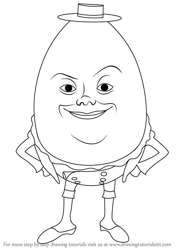 598x844 learn how to draw humpty alexander dumpty from puss in boots - Puss In Boots Drawing