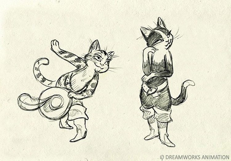 750x524 living lines library puss in boots - Puss In Boots Drawing