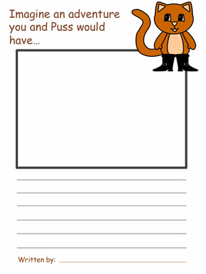 300x400 puss in boots draw and write activities - Puss In Boots Drawing