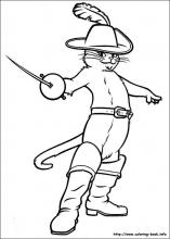 157x220 puss in boots coloring pages on coloring - Puss In Boots Drawing