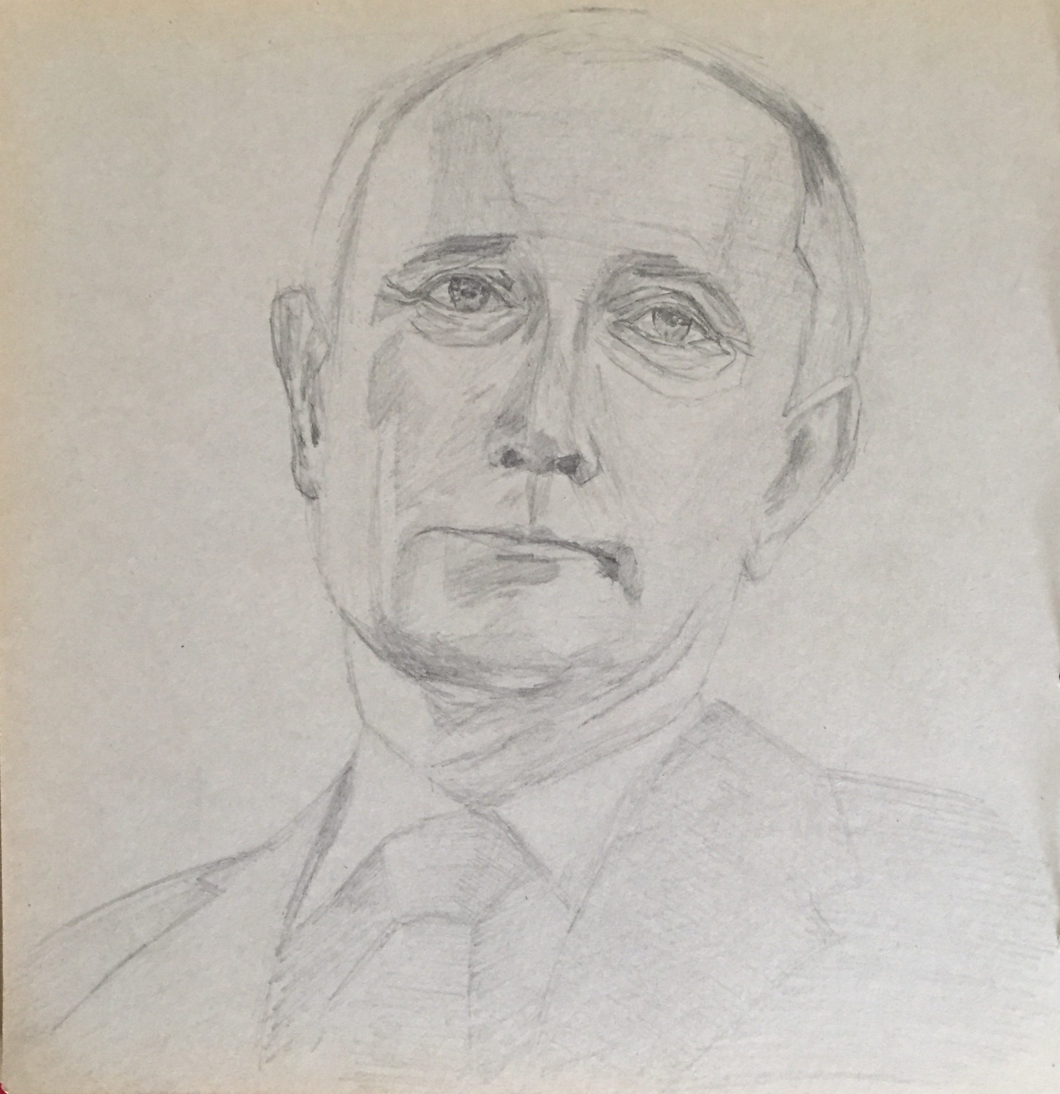Путин портрет карандашом