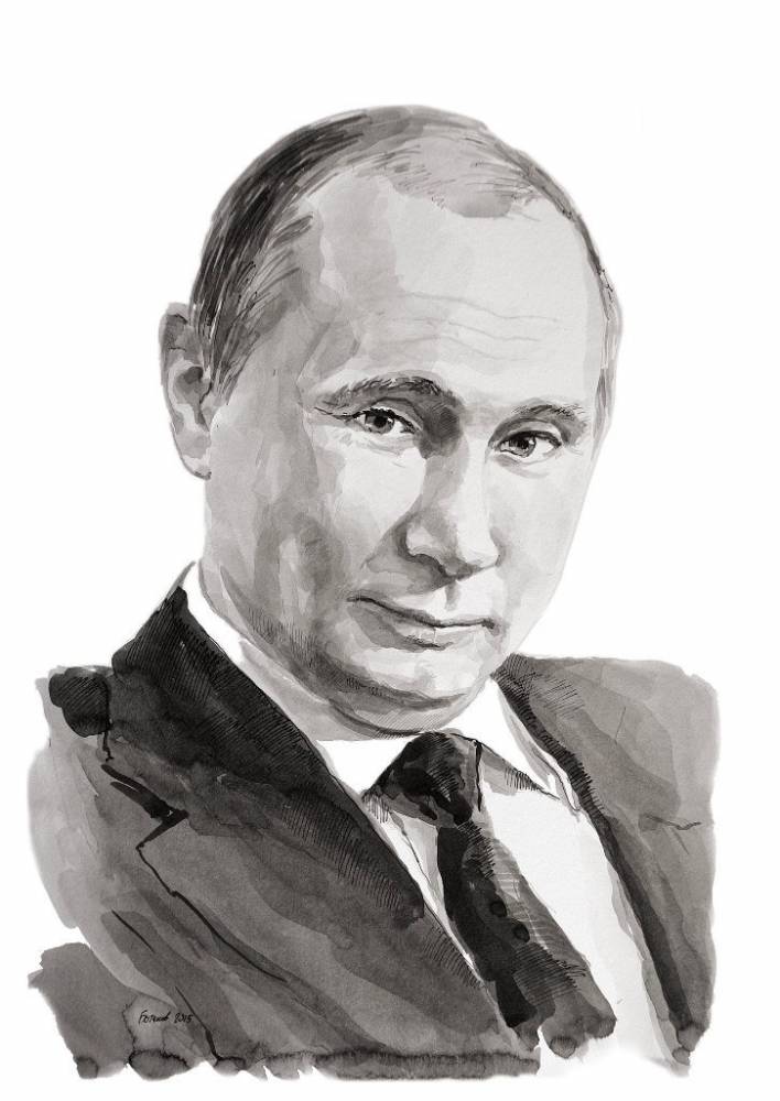 Владимир путин рисунок