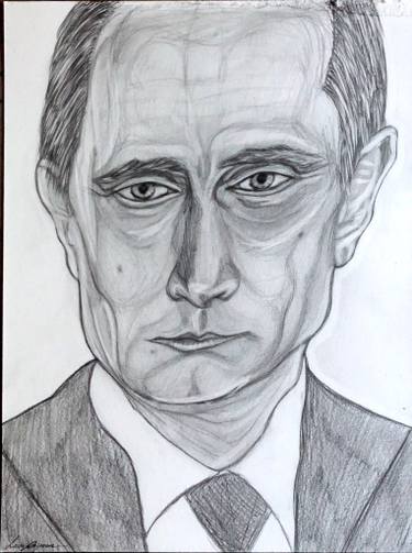 375x503 Vladimir Putin Drawing - Putin Drawing