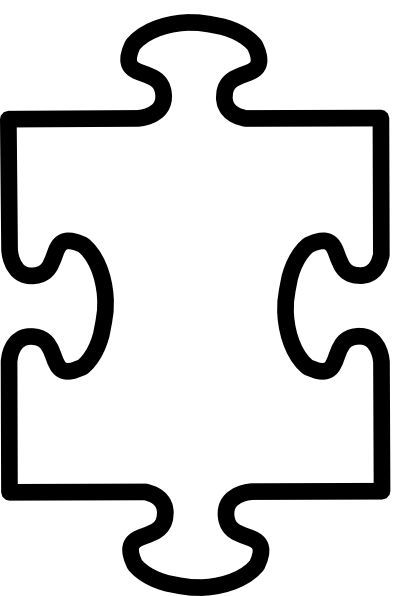 402x596 Printable Puzzle Pieces Template - Puzzle Pieces Drawing