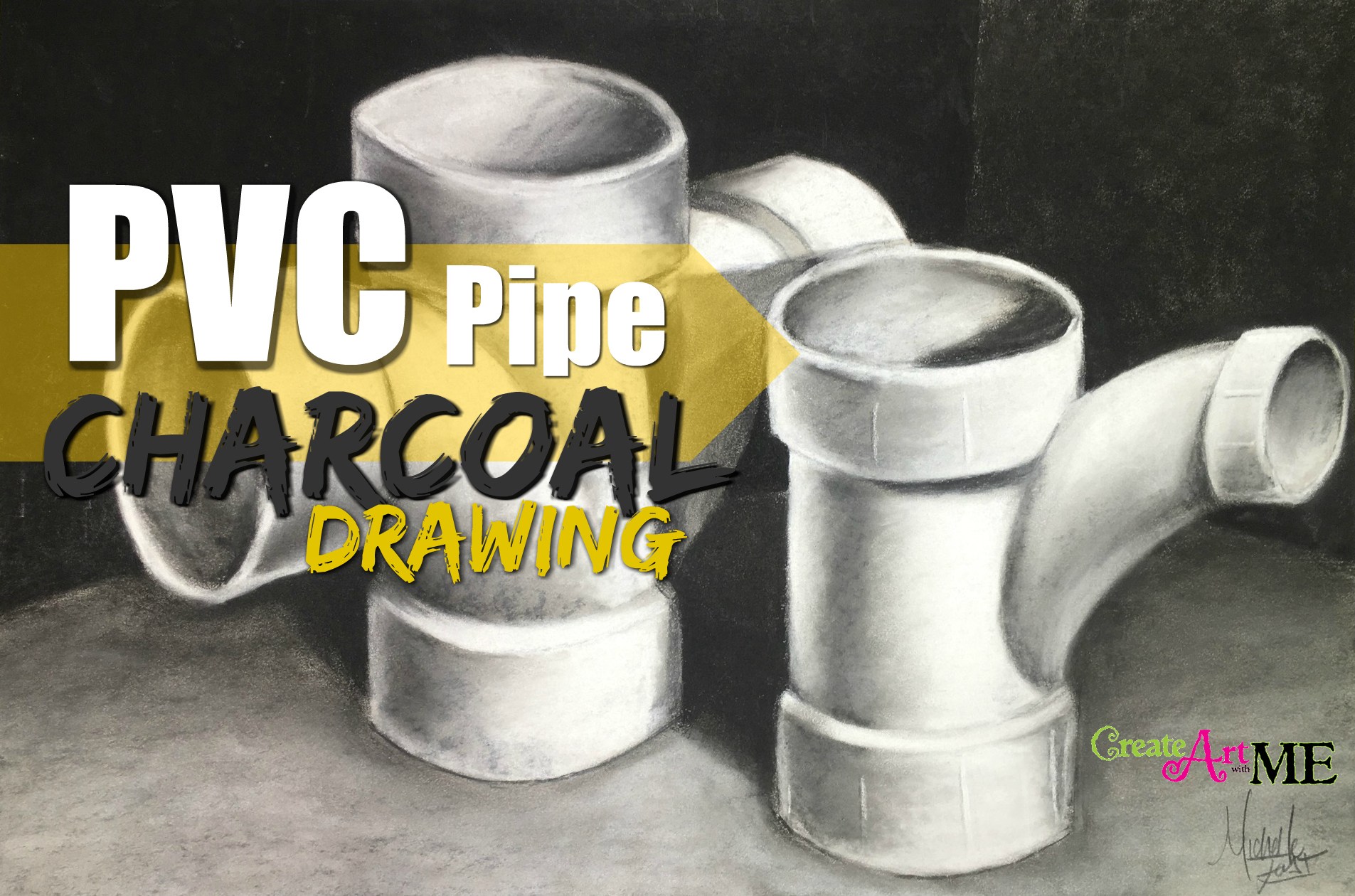 1905x1260 pvc pipe charcoal drawing - Pvc Drawing