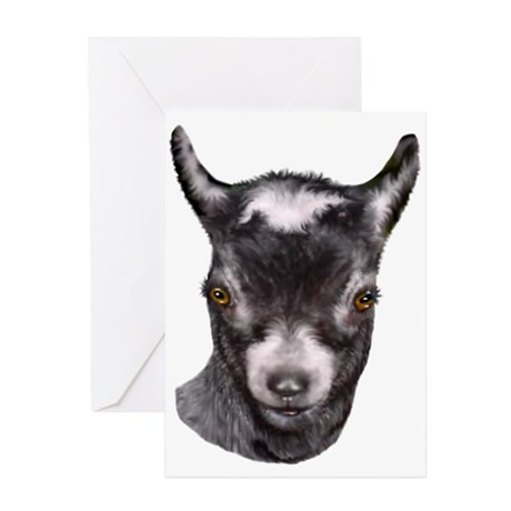 460x460 Pygmy Goat Greeting Cards - Pygmy Goat Drawing